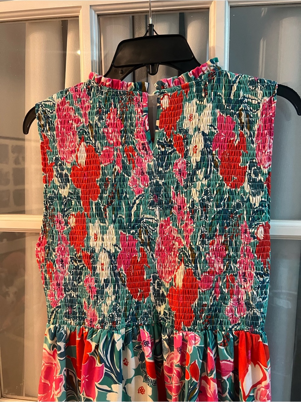 THML Sleeveless Smocked Floral Midi Dress - Picture 4 of 6
